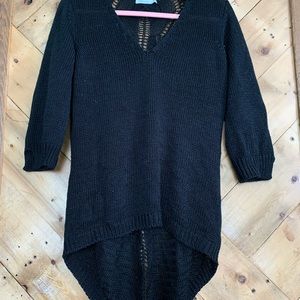 Black knitted shirt